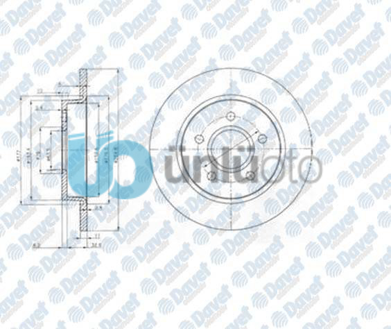 FREN DISKI ARKA 5D 265MM FOCUS C MAX 03-