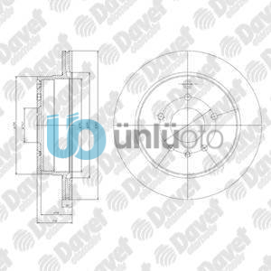 FREN DISKI ARKA 5D 303MM CAPTIVA ANTARA 06-