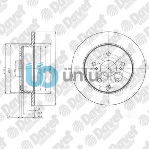 FREN DISKI ARKA RAV4 06- 281MM   ####