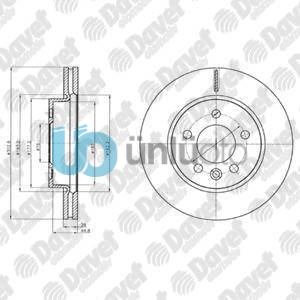 FREN DISKI ON 5D 303MM AMAROK 10-