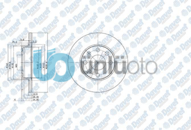 FREN DISKI ON 6D-236MM ASTRA F ASCONA C CORSA A-B VECTRA A 1979-
