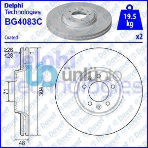 FREN DISKI ON BOYALI 5D 304MM EXPERT SCUDO JUMPY 2.0HDI 07-