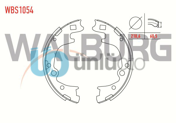 FREN PABUC BALATA ARKA HYUNDAI STAREX 2.5 CRDI 218,6x60,5 mm 1997-2007/HYUNDAI S