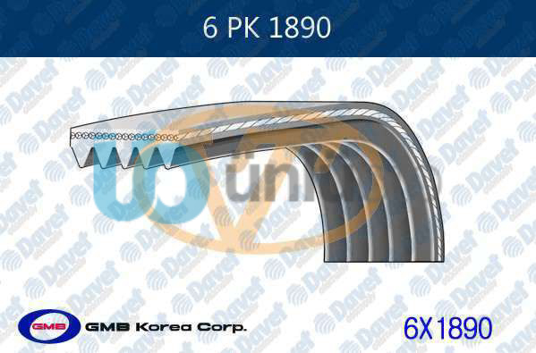 GMB 6PK1890 - KANALLI KAYIS ASTRA J A20DTH - A20DTR - Y20DTJ -Z2