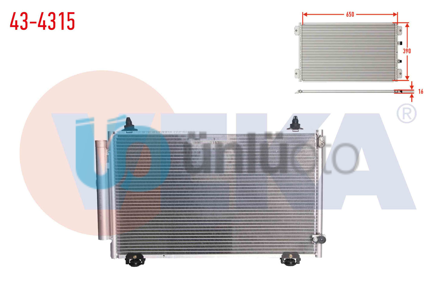 KLIMA RADYATORU TOYOTA AVENSIS (T25) 1.6i 16v 2003-2008