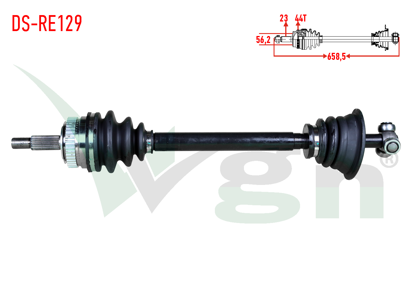 KOMPLE AKS SOL ON RENAULT SCENIC I (JA) 1.6i 16v M-T ABSLI 44 DIS UZUNLUK 658,50