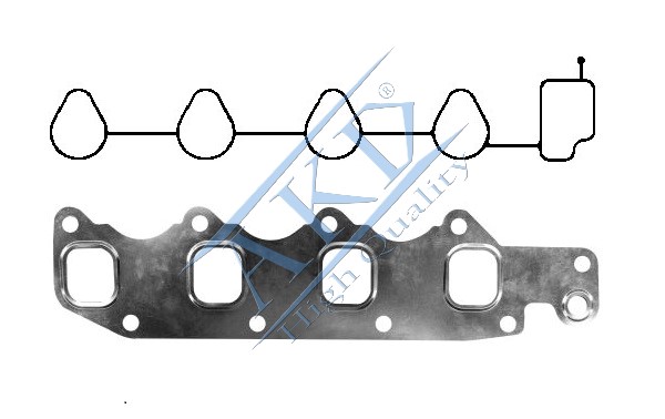 MANIFOLT CONTA TAKIMI EMME+EGZOZ 1.2 8V AVEO