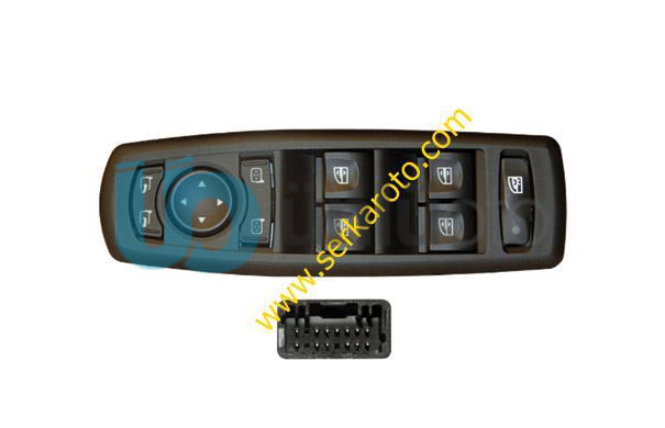 MEGANE III CAM AÇMA DÜGMESI KOMPLE PANEL