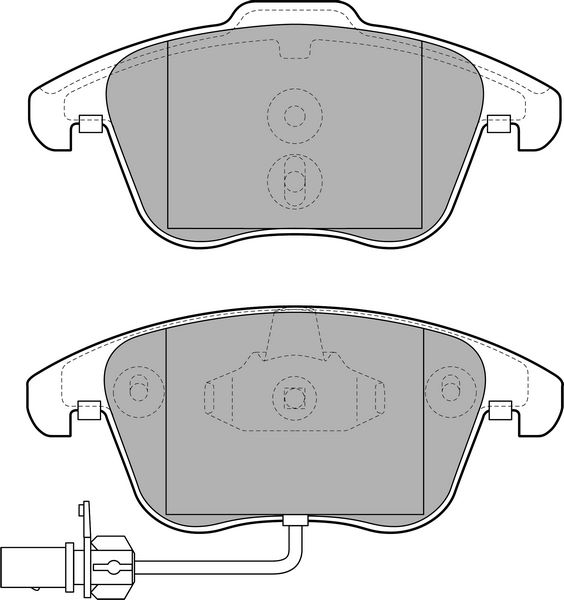 ÖN BALATA AUDI A4 - A5 09 GDB1814