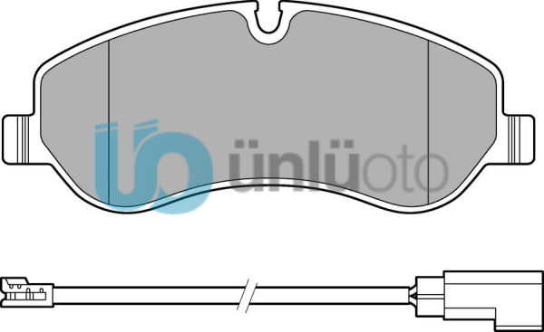 ÖN BALATA FORD TRANSIT V363 14 -TRANSIT CUSTOM 2.2 TDCI 12 KABLOLU