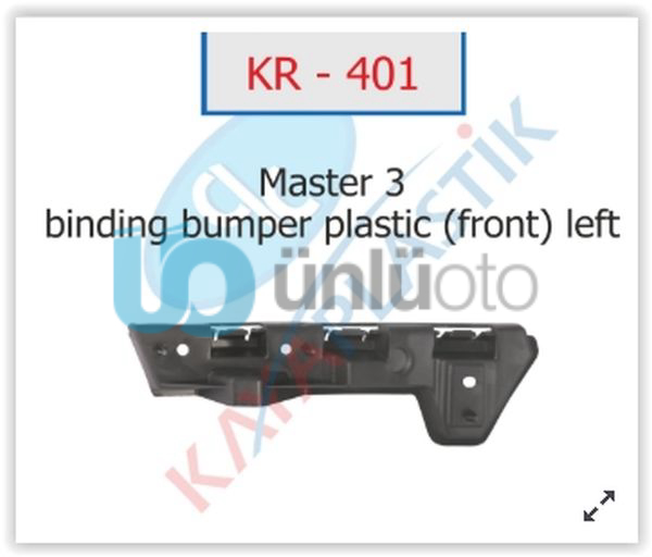 ÖN TAMPON BRAKETİ SOL MASTER III