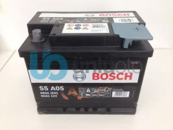S5 60 Ah Amper AGM Bosch Akü Susuz Start-Stop (Dur-Kalk)