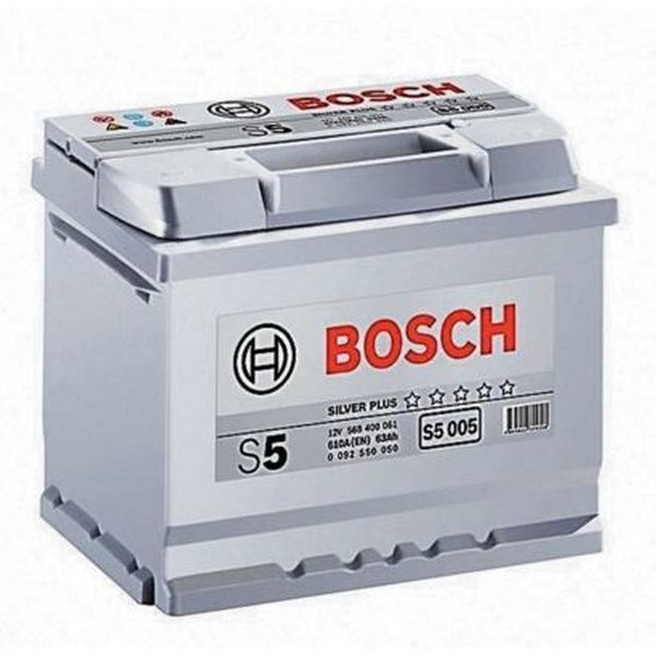 S5 63 Ah Amper Silver Plus Bosch Akü Susuz