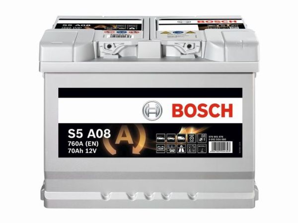 S5 70 Ah Amper AGM Bosch Akü Susuz Start-Stop (Dur-Kalk)