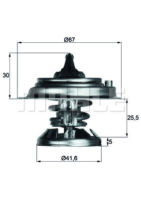 TERMOSTAT 85 C MERCEDES OM601 OM602 OM603 OM605 OM611 OM612 W124 W201 W210 W460