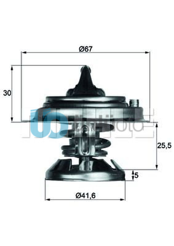 TERMOSTAT 85 C MERCEDES OM601 OM602 OM603 OM605 OM611 OM612 W124 W201 W210 W460