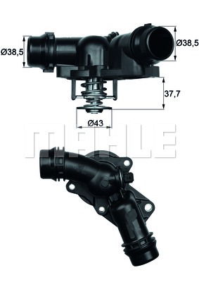 TERMOSTAT 97 C BMW M52 M54 E36 E38 E39 E46 E60 E65 E83 E53 E85