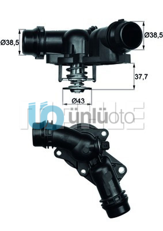 TERMOSTAT 97 C BMW M52 M54 E36 E38 E39 E46 E60 E65 E83 E53 E85