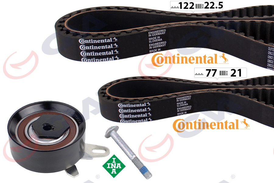 TRİGER SETİ 122x26.5-077x210 TRANSPORTER T4 2.4D 90-03 AJA K065323XS 2 KAYIŞ 1 G