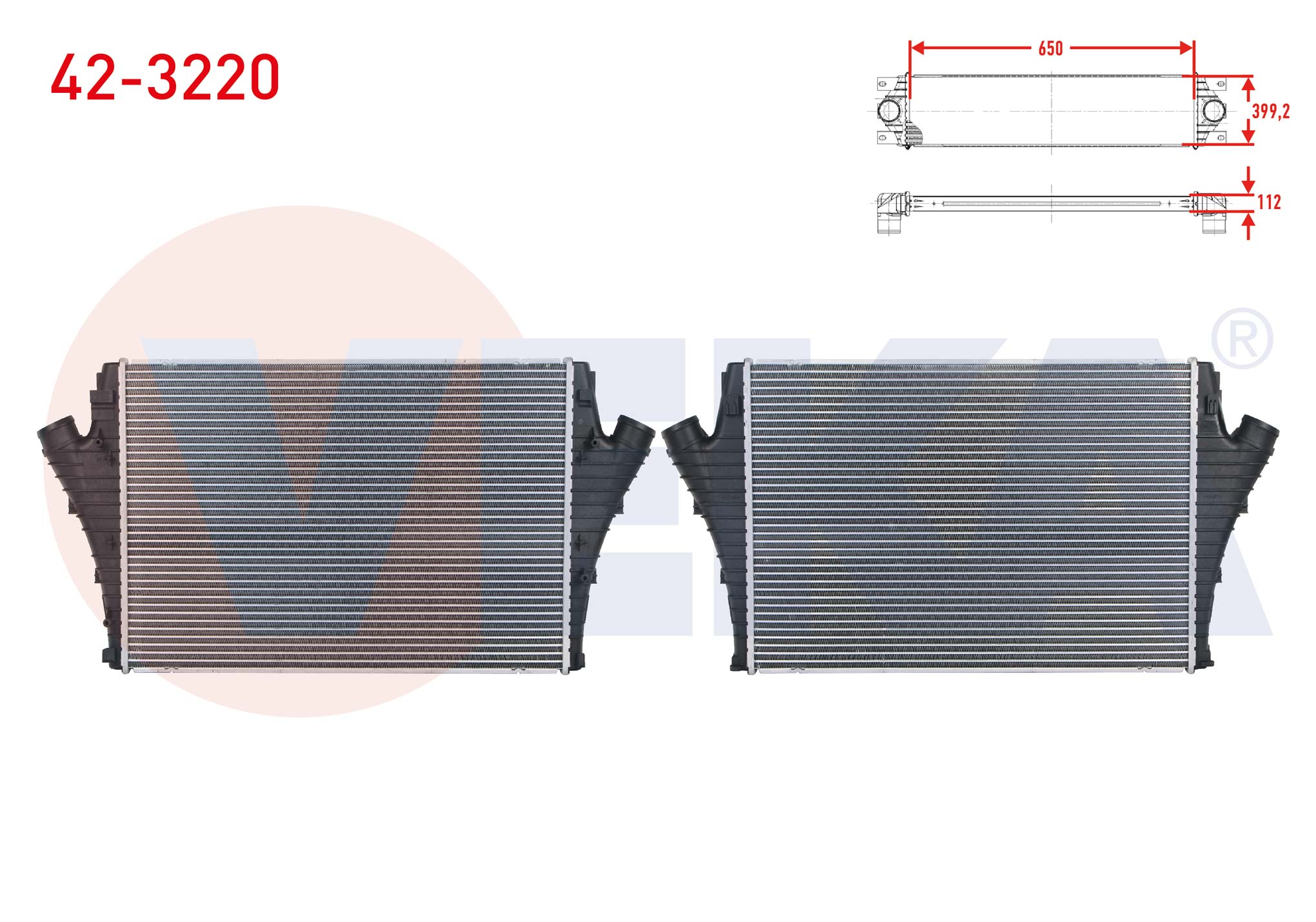 TURBO RADYATORU (INTERCOOLER) OPEL VECTRA C 1.9 CDTI M-T 2002-2008 / SAAB 9-3 1.