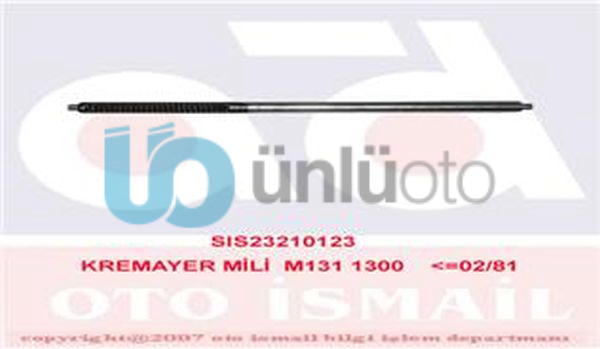 x KREMAYER MİLİ M131 1300 02/81
